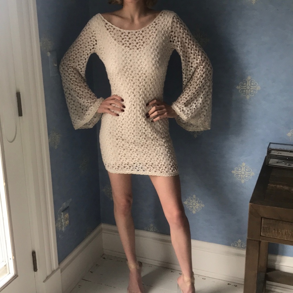Free people crochet dress!